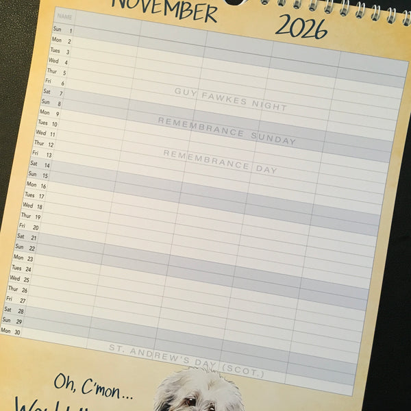 Barking Mad - 2026 Dog Calendar