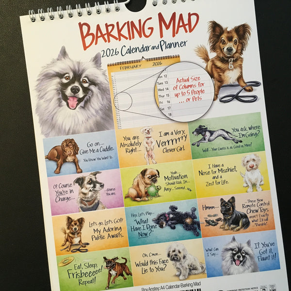 Barking Mad - 2026 Dog Calendar