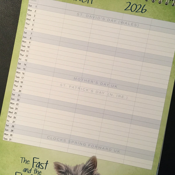 Cats Meow - 2026 Cat Calendar