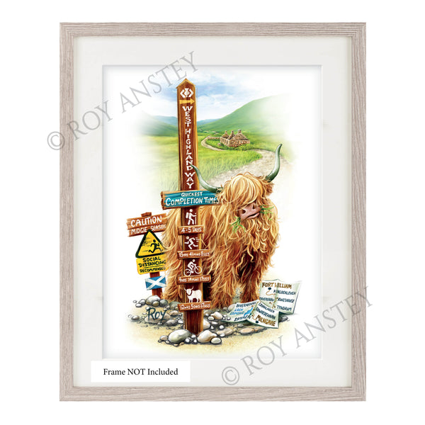 West Highland Way – Rambling Coo: Print