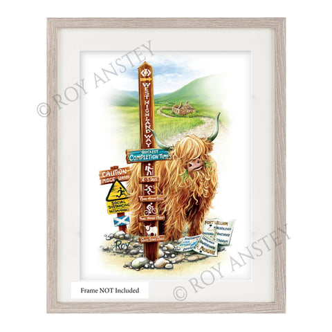 West Highland Way – Rambling Coo: Print