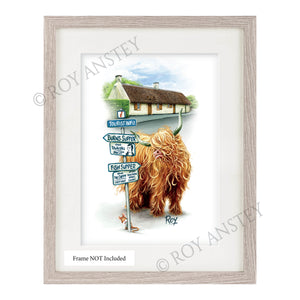 Burns Cottage – Rambling Coo: Print