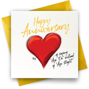 Aye Right Anniversary: Greeting Card