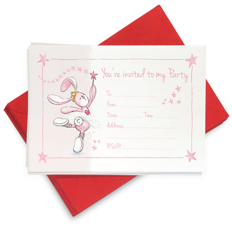 Ballet Bunbun Invites: Pack of 8