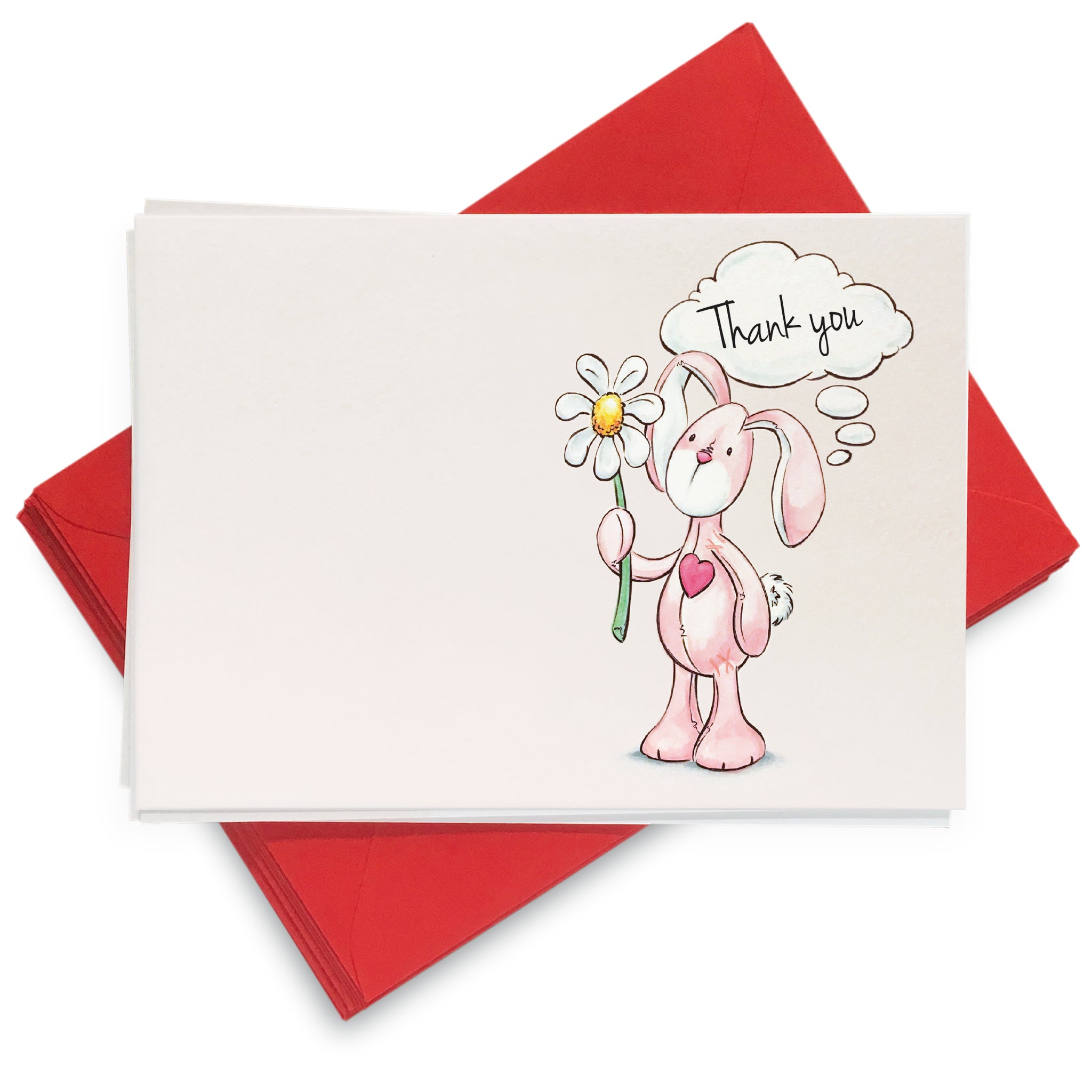 Daisy Bunbun Thank You Cards: Pack of 8