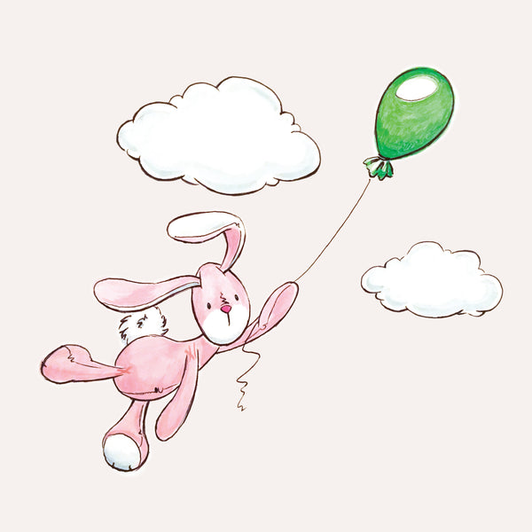 Balloon Flying Bunbun: Print