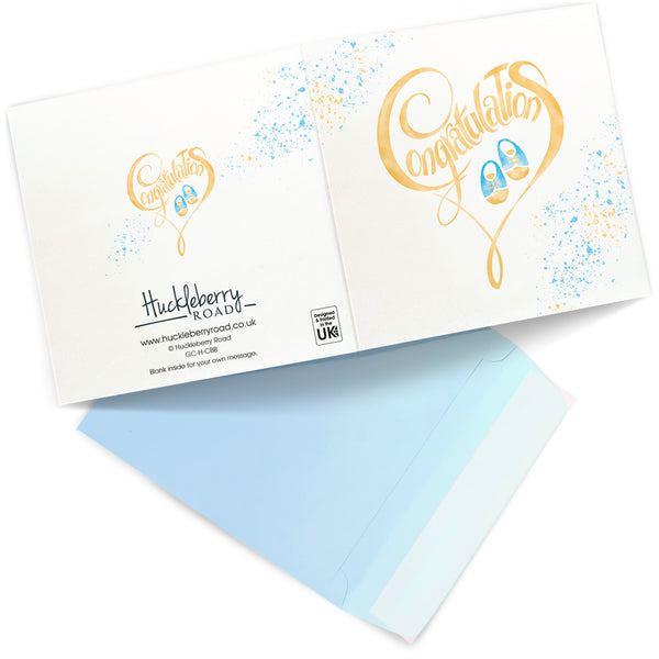 Congratulations - Baby Boy: Greeting Card
