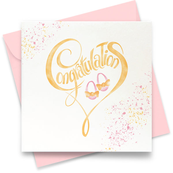Congratulations - Baby Girl: Greeting Card