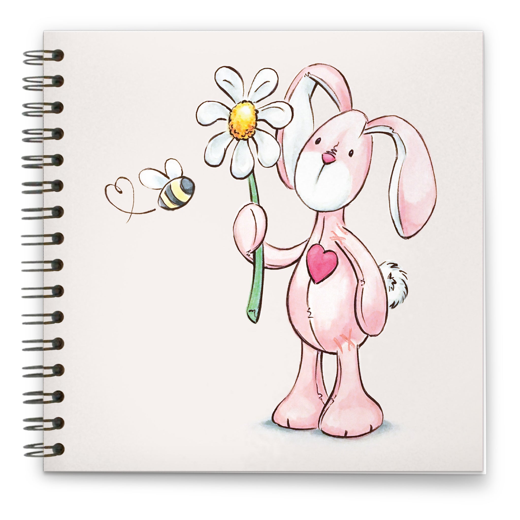 Daisy Bunbun: Spiral-bound Notebook 140mm sq.