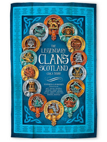 Clans: Tea Towel