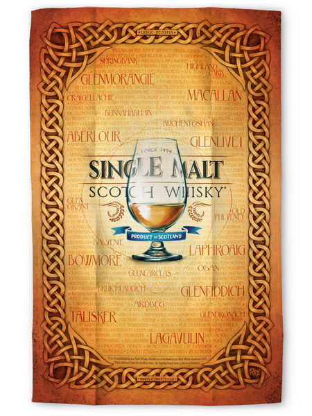 Single Malt Scotch Whisky: Tea Towel