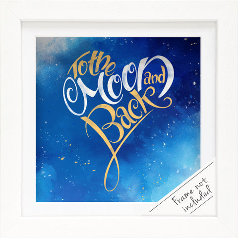 Moon and Back: Print