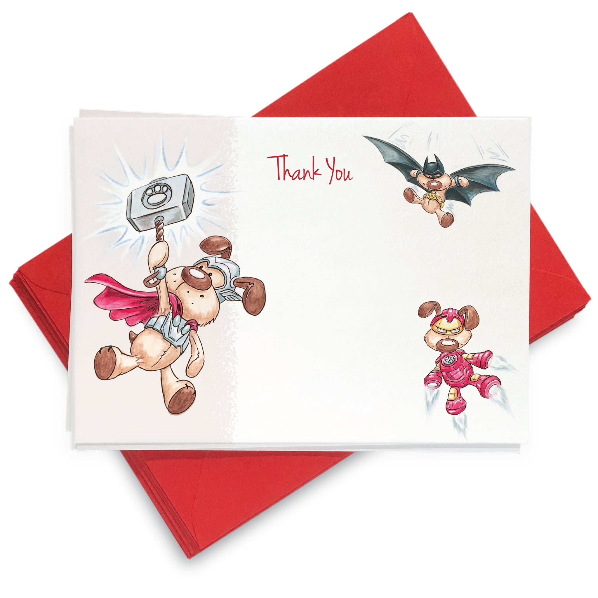 Hero Rufus Thank You Cards: Pack of 8