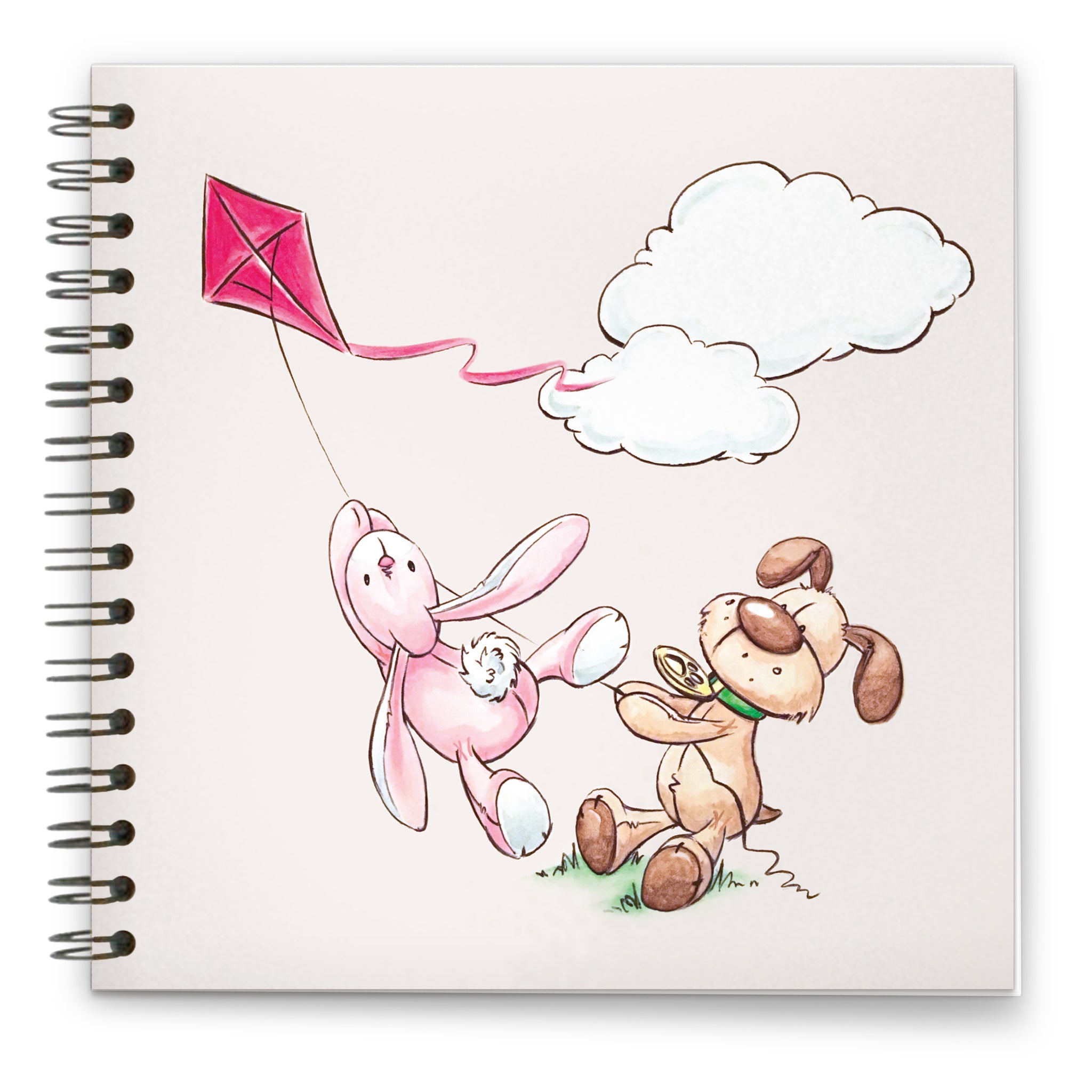 High Flying Kite: Spiral-bound Notebook 140mm sq.