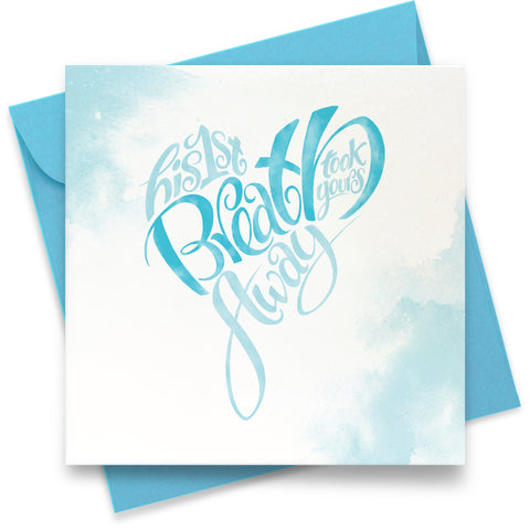 His First Breath: Greeting Card
