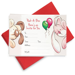 Party Balloons Invites: Pack of 8