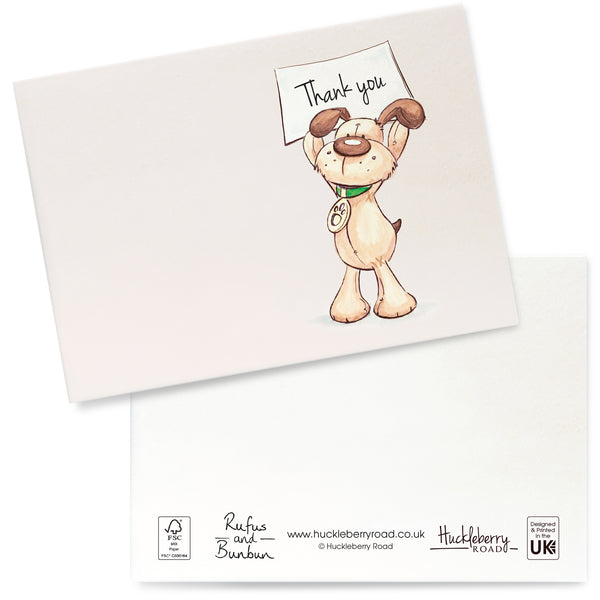 Rufus Sign Thank You Cards: Pack of 8