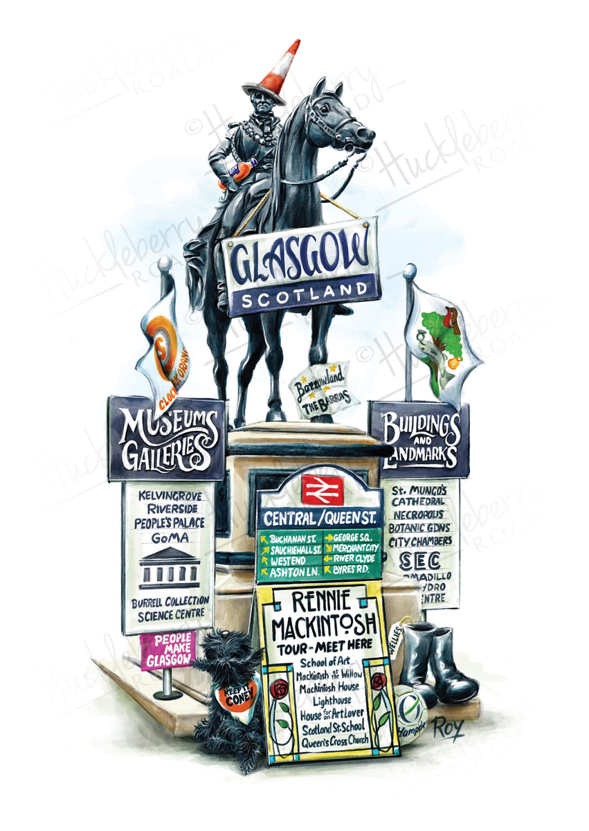 Glasgow Print Roy Anstey Design
