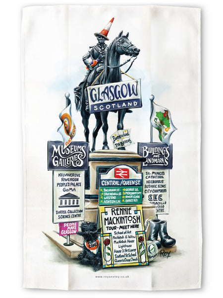 Glasgow: Tea Towel