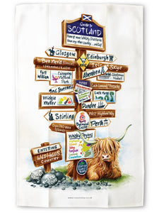 Guide to Scotland: Tea Towel