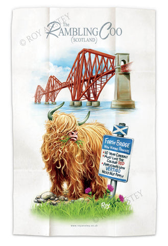 Forth Bridge – Rambling Coo: Tea Towel