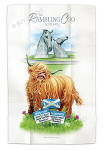 Kelpies – Rambling Coo: Tea Towel