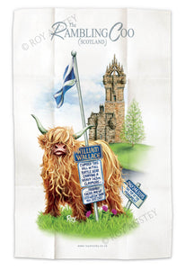 Wallace Monument – Rambling Coo: Tea Towel